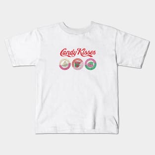 90s Retro Candy Kisses Kids T-Shirt